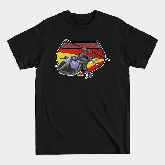 Discover The 80s Super Helicopter - Airwolf - T-Shirt