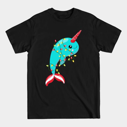 Discover Christmas Lights Narwhal - Christmas Lights Narwhal - T-Shirt