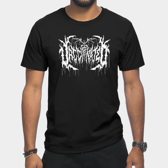Discover Vaccinated - Death Metal Logo - Covid - T-Shirt