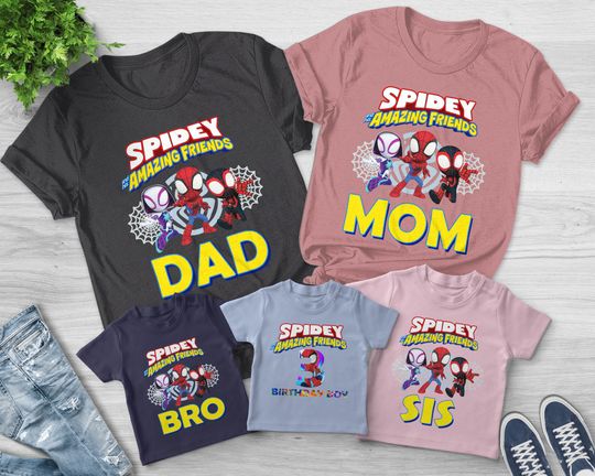 Discover Spidey and His Amazing Friends Family T-Shirt