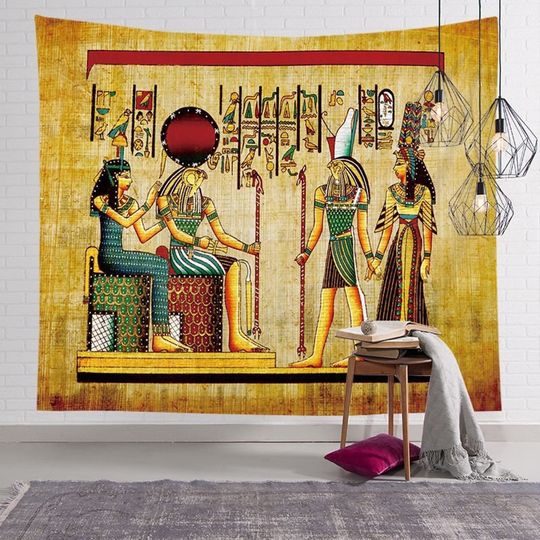 Discover Egyptian Wall Tapestry Wall Hanging Ancient Religion Historical Tapestry Egypt Tapestries