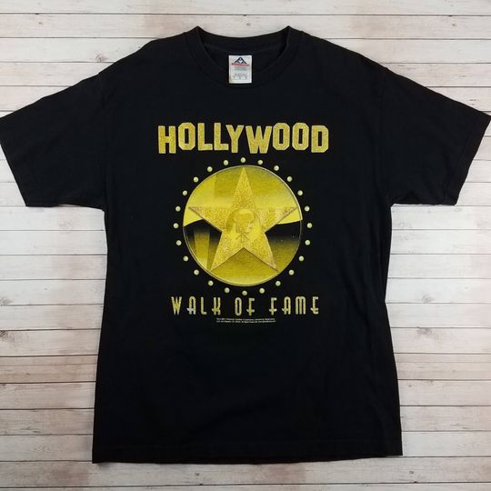 Discover Vintage 2000s Y2K Star Studded Walk of Fame Hollywood California Chamber of Commerce Shirt