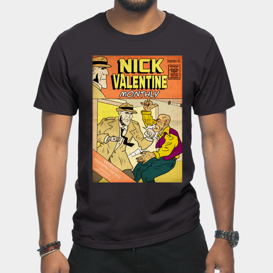 Discover Nick Valentine Monthly - Fallout - T-Shirt
