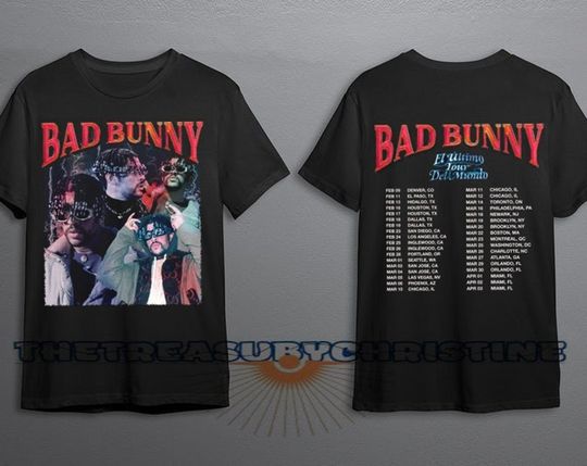 Discover Bad Bunny 2022 Tour Shirt