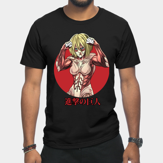 Discover Female Titan Design Attack on Titan Anime T-Shirt