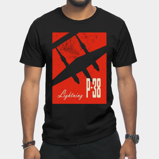 Discover P-38 Lightning WW2 fighter aircraft - P 38 Lightning - T-Shirt