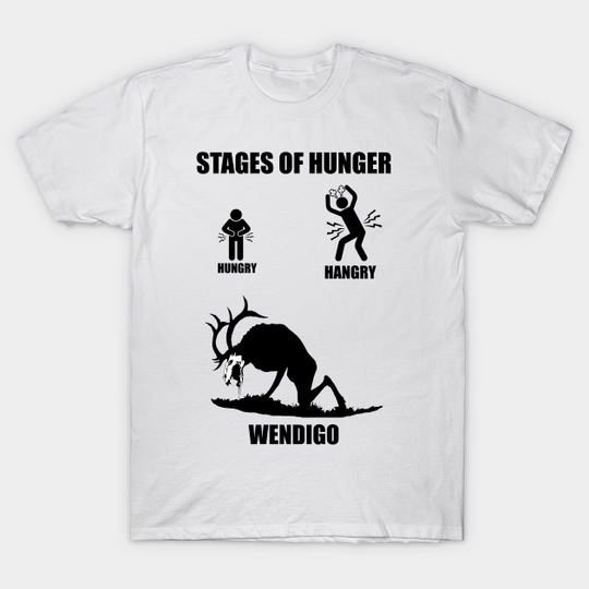 Discover Stages Of Hunger Dark - Wendigo - T-Shirt