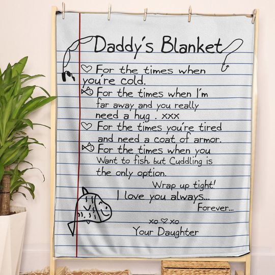 Discover Personalized Handwriting Blanket, Letter Blanket, Personalized Fathers day Blanket