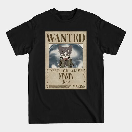 Discover Nyanta Cool Cute Cat Wanted Poster - Log Horizon Anime - T-Shirt