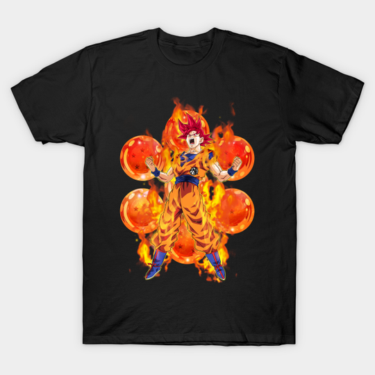 Discover DBZ - Super Saiyan God Goku - Dragon Ball Z - T-Shirt