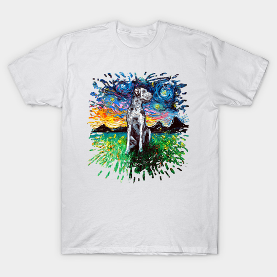 Discover Merle Great Dane Night (splash version) - Great Dane - T-Shirt
