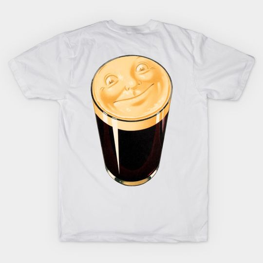 Discover Beer Face (printed on back of shirt) - Beer - T-Shirt