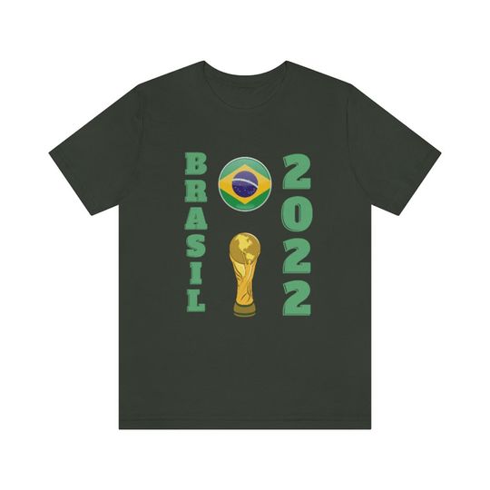 Discover Brasil World Cup Football 2022 T-shirt - Unisex Jersey Short Sleeve Tee - World Cup Soccer T-Shirt - Qatar 2022