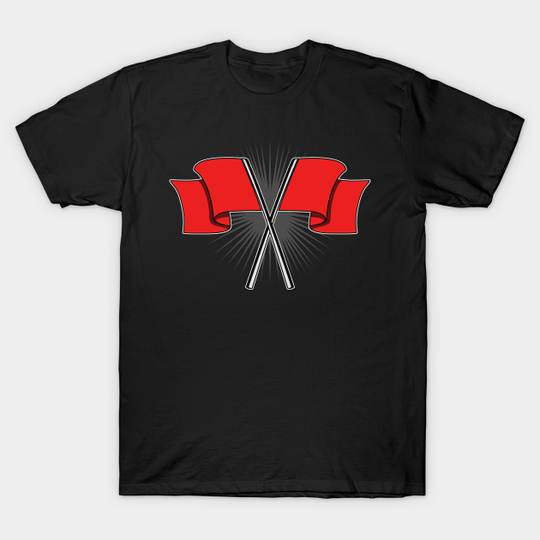 Discover Red car racing flag - Racing Team - T-Shirt