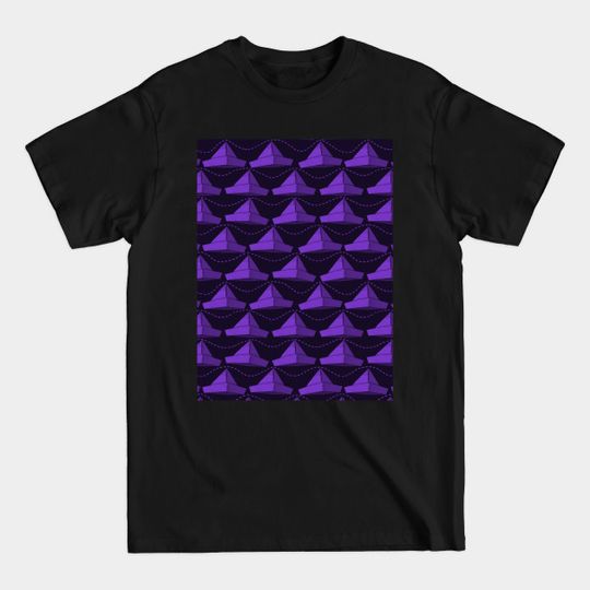 Discover Paper Hats Pattern Violet - Paper Hats Pattern - T-Shirt