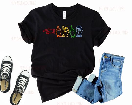 Discover Pride Hand Signs Shirt, LGBTQ Pride Shirt