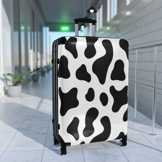 Discover Black & White Cow Cabin Suitcase
