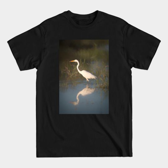 Discover Great White Egret - Egret - T-Shirt