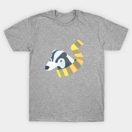 Discover Happy Badger with black and yellow scarf - Jk Rowling - T-Shirt