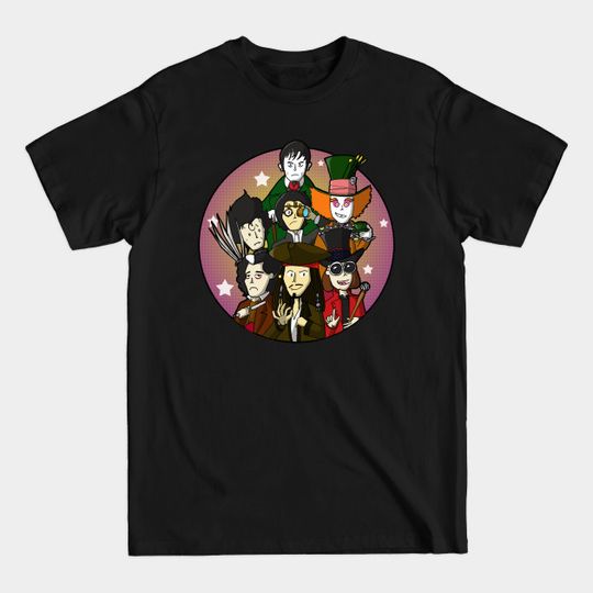 Discover Johnny Depp Collage - Johnny Depp - T-Shirt