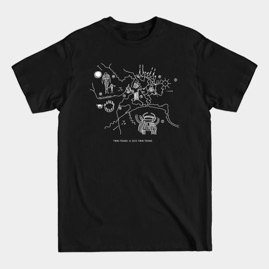 Discover Twin Peaks - Cave Map - Twin Peaks Cave Map - T-Shirt