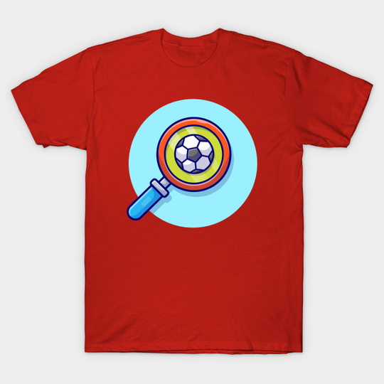 Discover Finding Soccer Cartoon Vector Icon Illustration - Soccer - T-Shirt