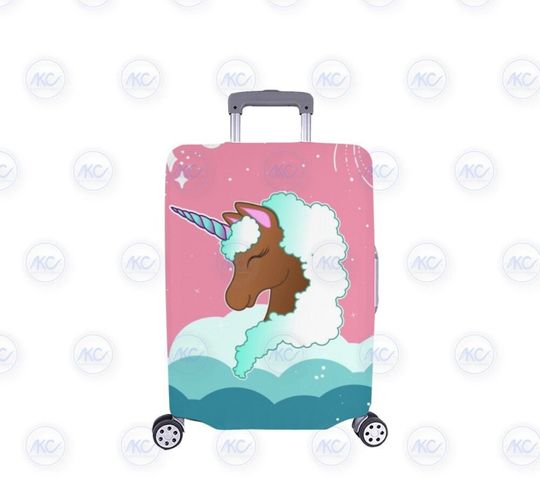 Discover Afro Unicorn Luggage Cover
