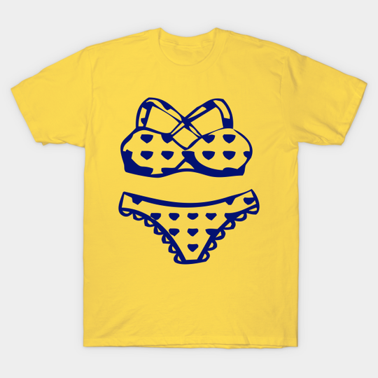 Discover The cute kawaii Bikini swimsuit design in NAVY BLUE - swimsuit design - Bikini - T-Shirt