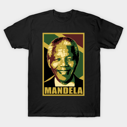 Discover Nelson Mandela Smile Poster Pop Art - Nelson Mandela - T-Shirt