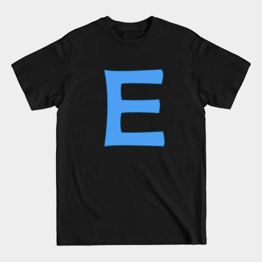 Discover letter e blue - E - T-Shirt