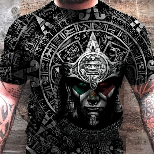 Discover Aztec Mexican Warrior 3D Shirt
