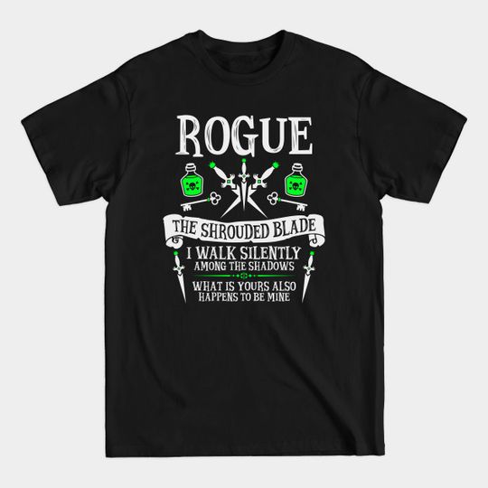 Discover Rogue, Dungeons & Dragons - The Shrouded Blade - Dungeons And Dragons - T-Shirt