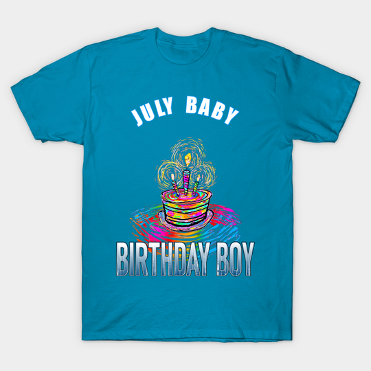 Discover July Baby, Birthday Boy - July - T-Shirt