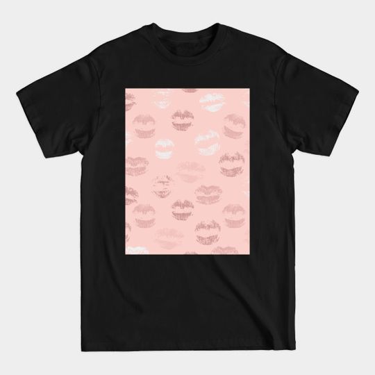 Discover Peach Lip Print - Lipstick - T-Shirt