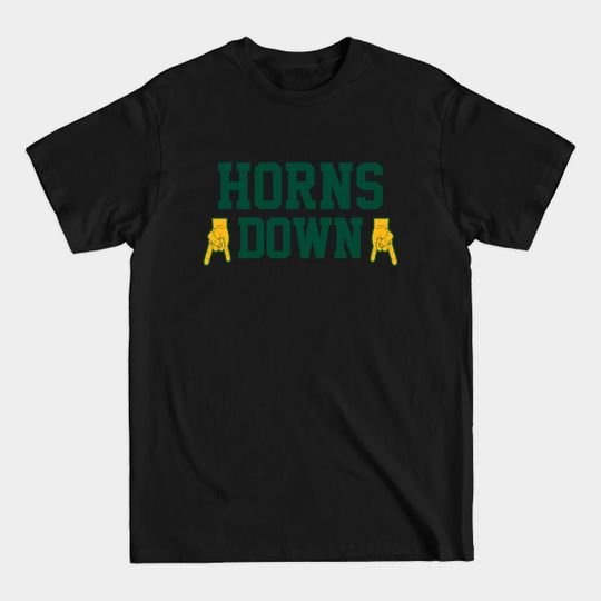 Discover Horns Down - White/Green/Gold - Horns Down - T-Shirt