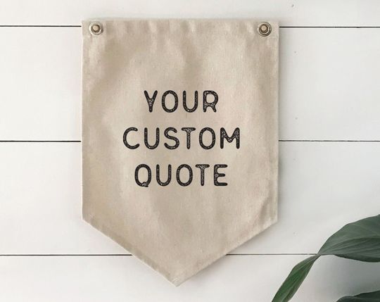 Discover Personalized Hanging Canvas Sign - Custom Wall Décor