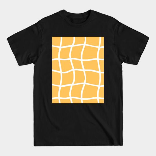 Discover Yellow bright summer grid - Grid - T-Shirt