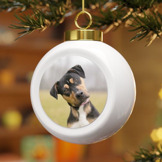 Discover Custom Photo Christmas Ball Ornament