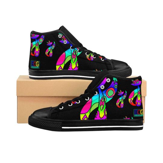 Discover Rainbow Cat Women's High-top Sneakers