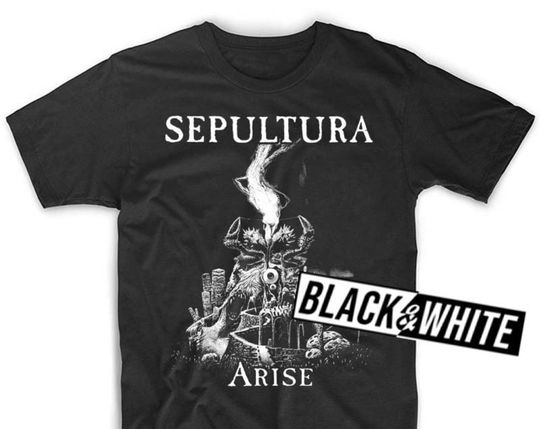 Discover Sepultura Arise V2  poster album cover heavy metal hard rock T Shirt