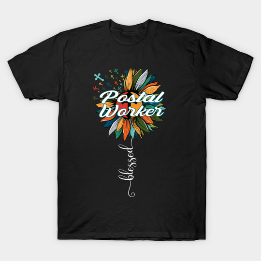 Discover Blessed Postal Worker - Postal Worker - T-Shirt
