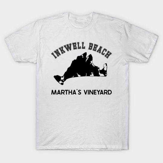Discover Inkwell Beach, Oak Bluffs, Martha's Vineyard, MA, Vintage - Inkwell Beach - T-Shirt