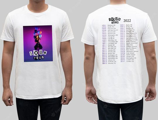 Discover Olivia Rodrigo On Tour 2022 T-Shirt