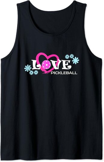 Discover Love Pickleball Womens Gift Pickle Ball Player Pickleball Tank Top
