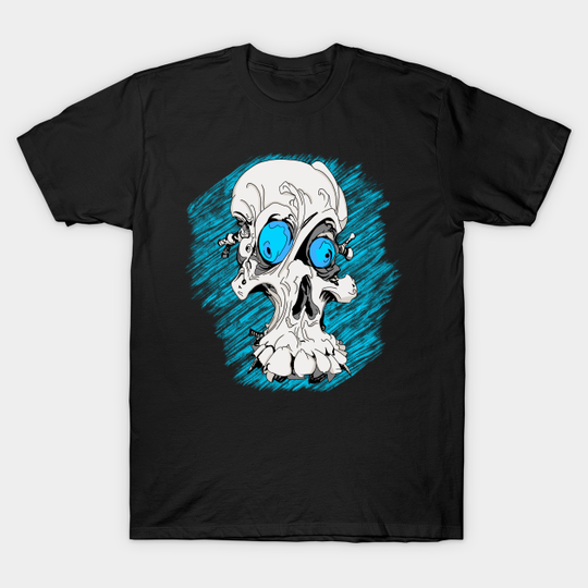 Discover Confused Skull - Skull - T-Shirt