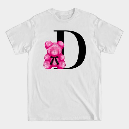 Discover Monogram Teddy Bear D - D - T-Shirt