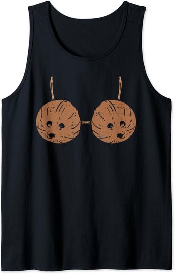 Discover Coconut Bra Hawaiian Tiki Hula Party DIY Halloween Costume Tank Top