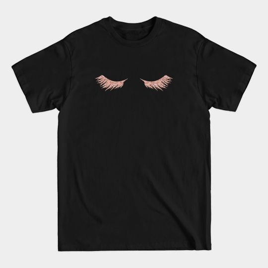 Discover Pretty Rosegold Eye Lashes - Lashes - T-Shirt