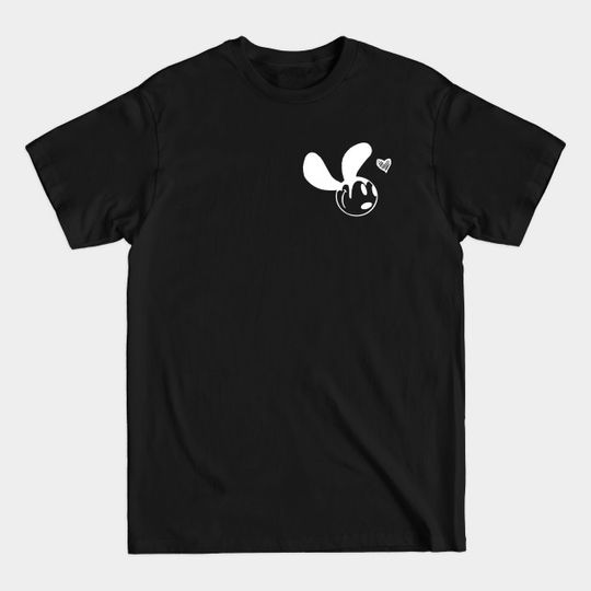 Discover Oswald White Heart Graphic - Oswald The Lucky Rabbit - T-Shirt