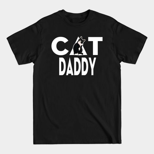 Discover Men's Cat Dad T Shirt for Daddy Funny Father's Day Shirt Gift DADDY - Mens Cat Dad - T-Shirt